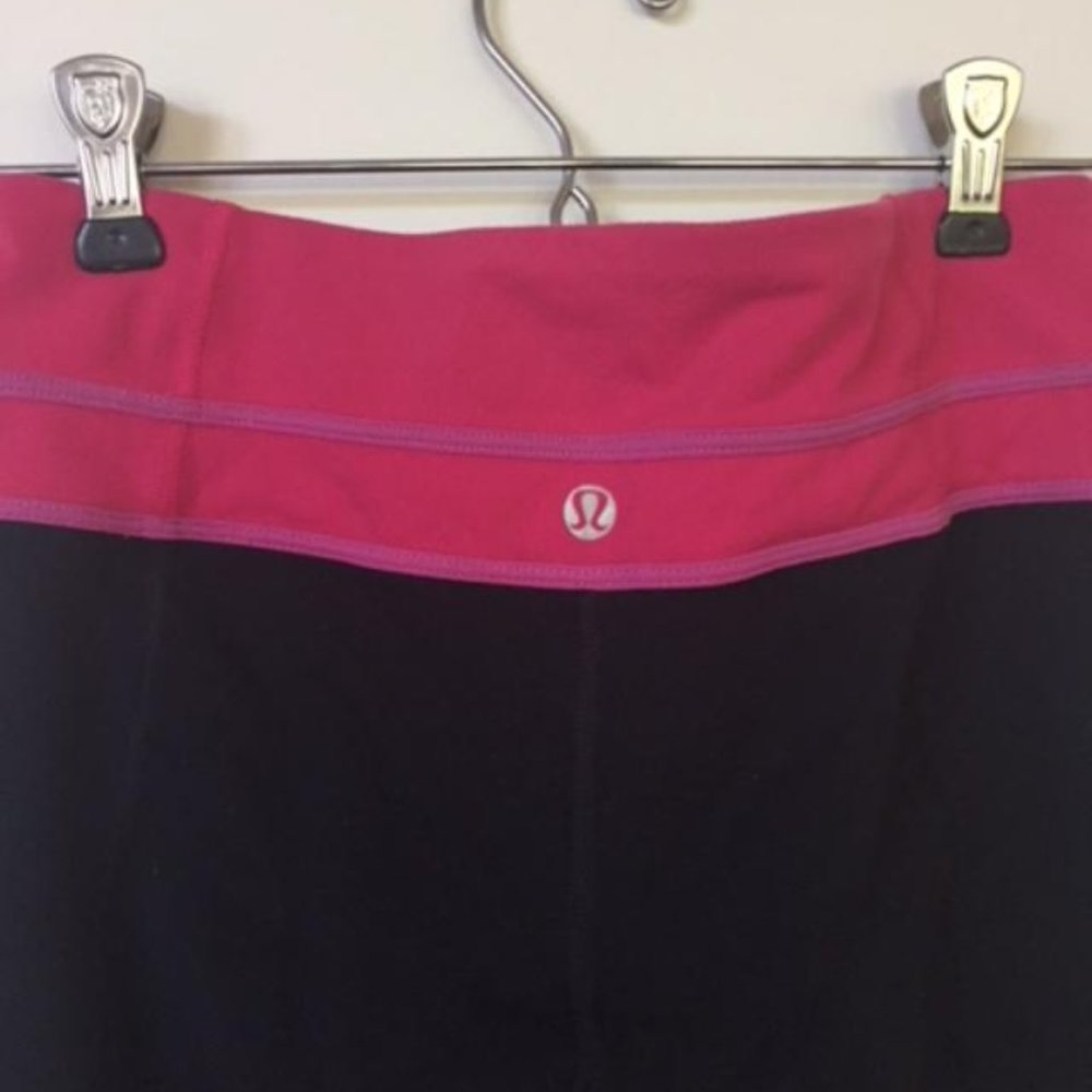 LuLulemon, black, pants, capris, activewear, small